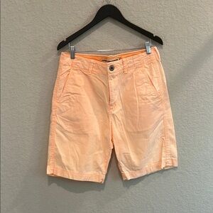 American Eagle Outfitters Orange Flat Front Shorts size 32